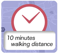10 minutes on foot Area (information on shops, restaurants, etc.)
